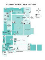 Click for larger Map of St. Alexius First Floor