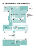 Click for larger Map of St. Alexius Second Floor