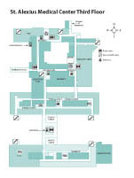 Click for larger Map of St. Alexius Third Floor