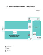 Click for larger Map of Medical Arts Third Floor